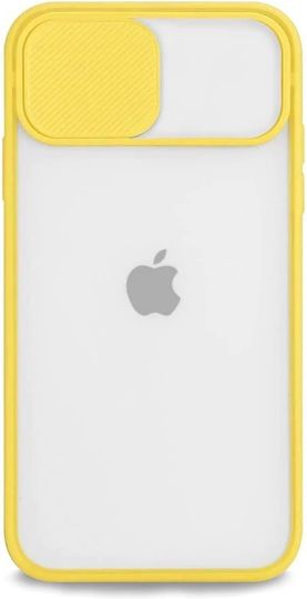 Technovo Camera Protection Back Cover Plastic Galben (iPhone 12 / 12 Pro)