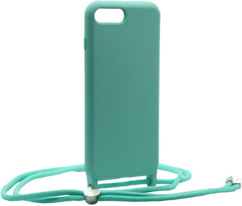 Technovo Lace Back Cover Σιλικόνης με Λουράκι Πράσινο (iPhone 8 Plus / 7 Plus)