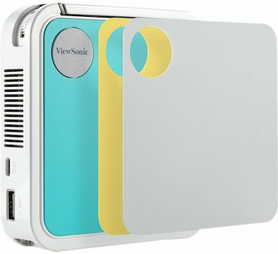 Viewsonic M1 Mini Projector Λάμπας LED με Ενσωματωμένα Ηχεία Τιρκουάζ