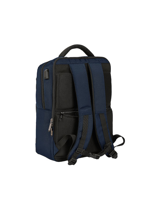 Safta Business Men's Fabric Backpack Blue