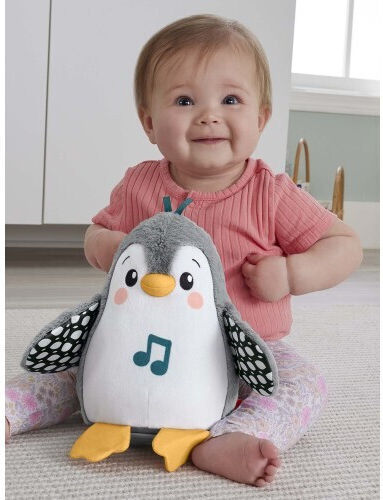 Fisher Price Ζωάκι Πιγκουινάκι από Ύφασμα με Ήχους