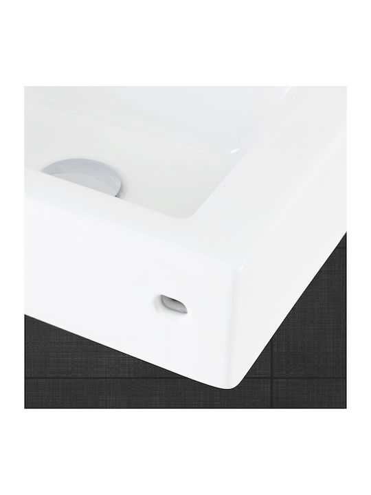 ML-Design Надеждна мивка Керамика 46x26x11см Бял