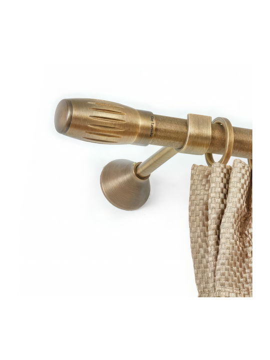 Anartisi Metallic Curtain Pole Origin Single Φ25mm 160cm Antique