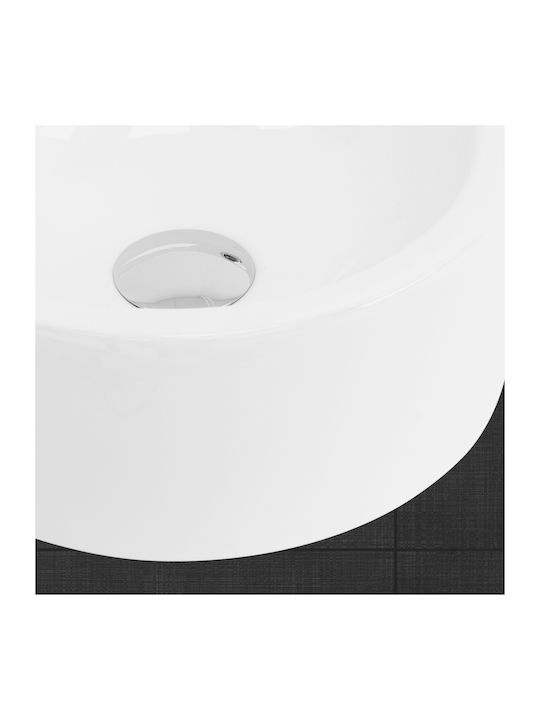 ML-Design Επικαθήμενος Νιπτήρας Κεραμικός 45x36x13cm Λευκός