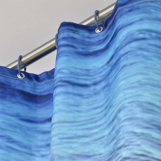 Lino Home Coquil Duschvorhang 180x200cm Blau Lino Home Coquil Duschvorhang 180x200cm Blau