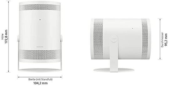 Samsung The Freestyle SP-LSP3B SP-LSP3BLAXXH Mini Projector DLP Full HD Λάμπας LED με Wi-Fi και Ενσωματωμένα Ηχεία Λευκός
