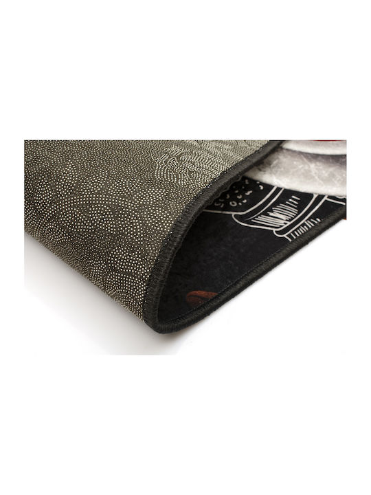Dimcol Chef 255 Kitchen Mat Runner with Anti-slip Underlay Brown 67x150εκ.