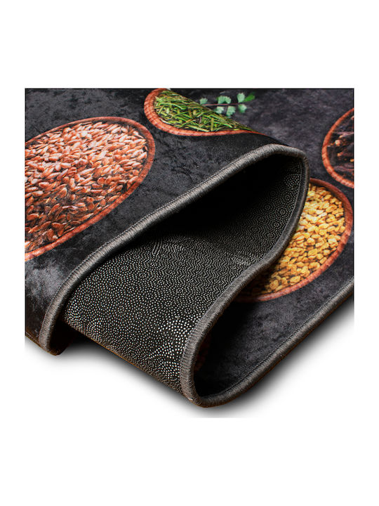 Dimcol Spices 249 Kitchen Mat Runner with Anti-slip Underlay Multi 80x200εκ.