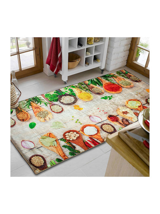 Dimcol Spices 251 Kitchen Mat Runner with Anti-slip Underlay Colorful 67x150εκ.