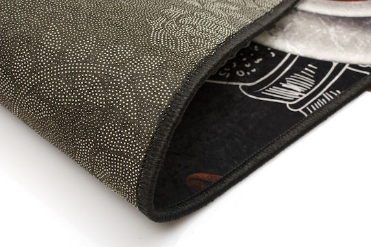 Dimcol Espresso 266 Kitchen Mat Runner with Anti-slip Underlay Multicolour 80x200εκ.