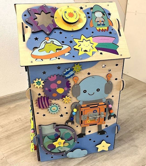 Eli Neli Baby Toy Activity House made of Wood with Lights for 24++ Months