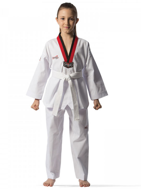 Olympus Sport Kyorugi Poom Costum Taekwondo Pentru copii Alb Olympus Sport Kyorugi Poom Costum Taekwondo Pentru copii Alb