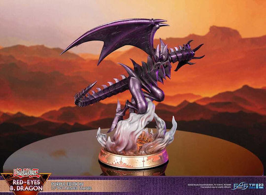 First 4 Figures Yu-Gi-Oh Red-Eyes B. Dragon Purple Color Collectible Figure 33cm