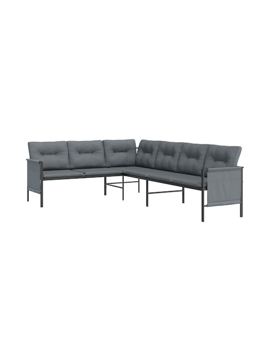Garden & Outdoor Furniture Sets Dining Room Set 2 Pieces Anthracite with Pillows