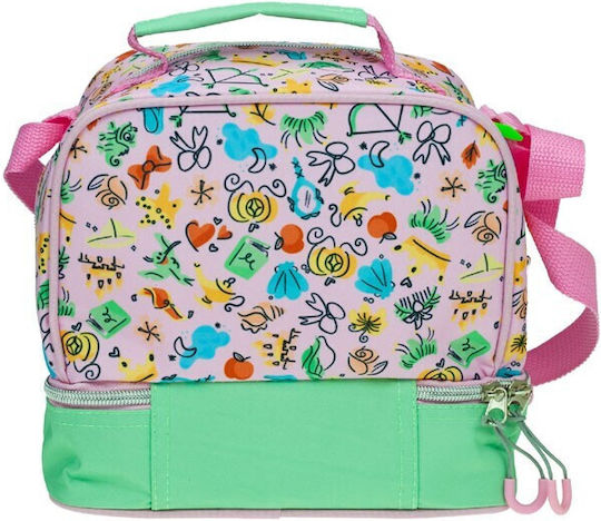 Gim Princess Summer Fun Σχολικό Τσαντάκι Φαγητού Ώμου 4.5lt Πολύχρωμο Disney Princess 20x15x21cm