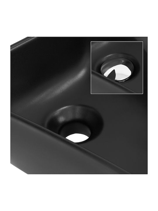 ML-Design Надеждна мивка Керамика 45x27x13см Черен