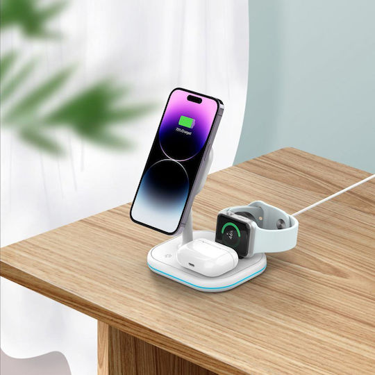 Tech-Protect Зарядно Magsafe Бял (QI15W-A27)