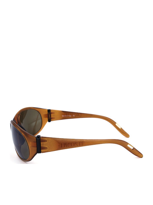 Lacoste Men's Sunglasses with Brown Plastic Frame and Brown Lens 1520 0266