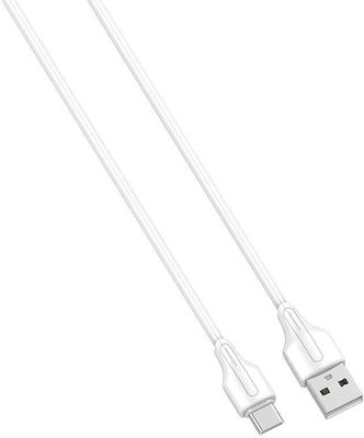 Ldnio USB 2.0 Cable USB-C male - USB-A male White 0.2m