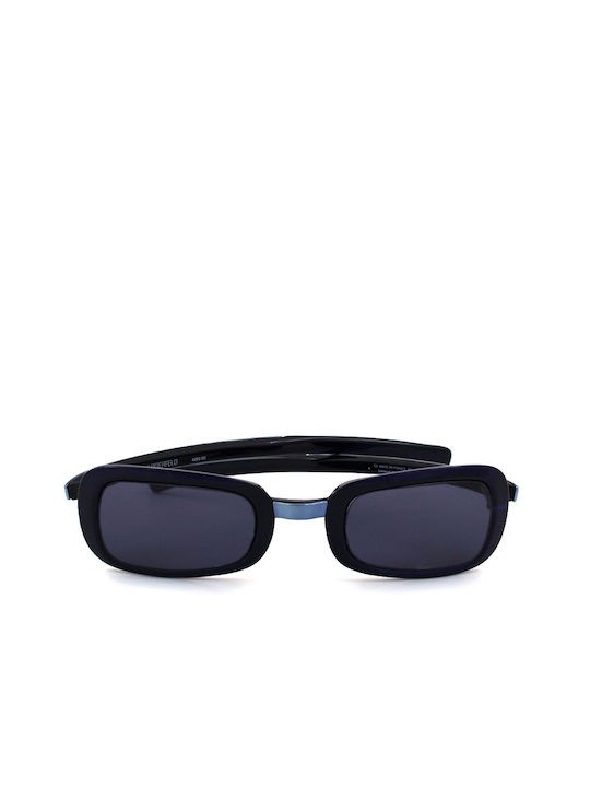 Karl Lagerfeld Women's Sunglasses with Blue Frame and Black Lens 4203 05 C3