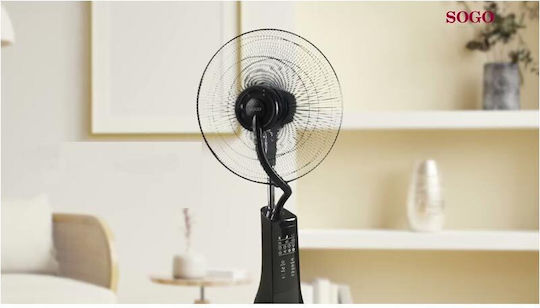 Sogo Ventilator Cu Ceață De Apă 90W Negru
