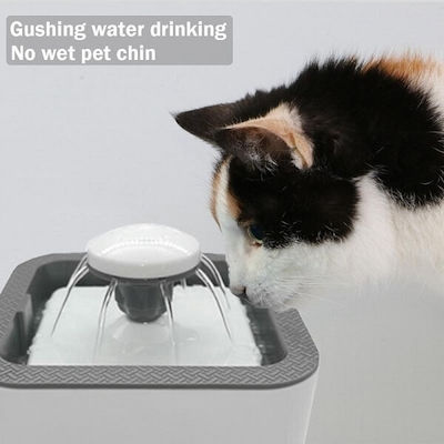 Pet Water Automatic Cat Waterer Fountain Gray 2.5lt