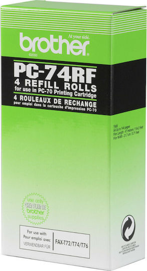 Brother Cartridge 4 Rolls Cartuș de cerneală autentic 576Pagini 4buc (PC-74RF)