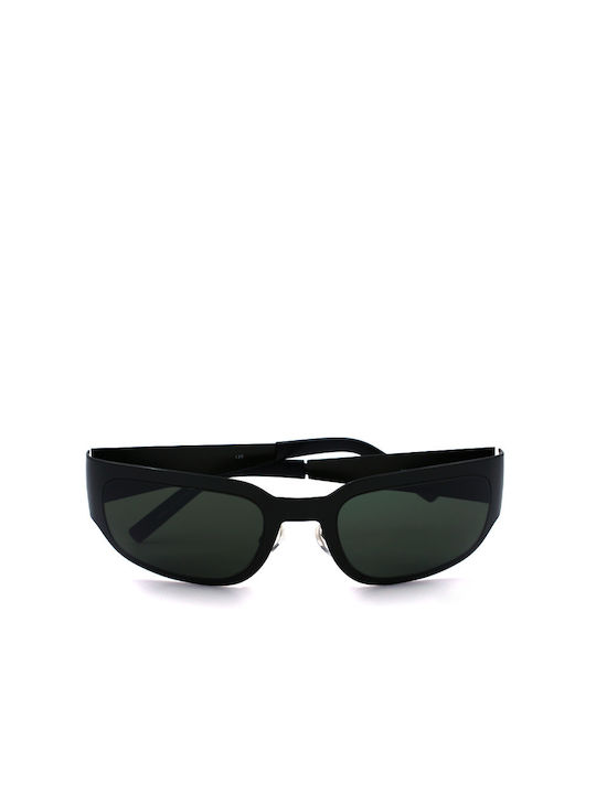 Hugo Boss Men's Sunglasses with Black Frame and Green Lens HB5738 GN