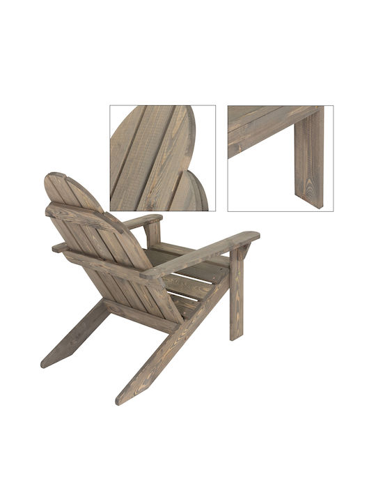 Outdoor-Sessel Hölzernes Braun 2Stück 92.5x69.5x89εκ.