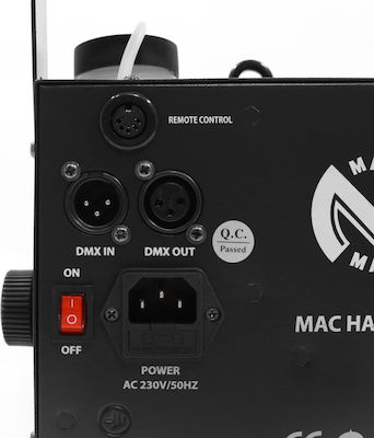 MAC MAH MACHAZER400 Μηχανή Καπνού 400W με Ενσύρματο Χειριστήριο και Δυνατότητα Σύνδεσης με Κονσόλα Φωτισμού