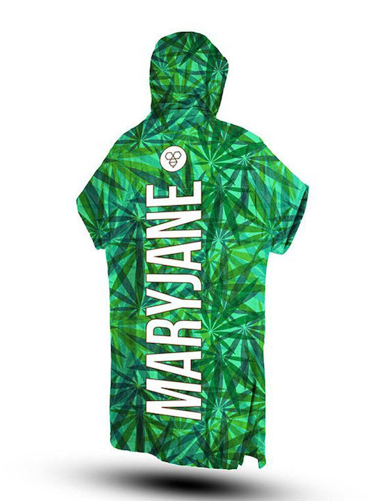 Bee. Unusual. Wtf Mary Jane Microfiber Beach Poncho Green