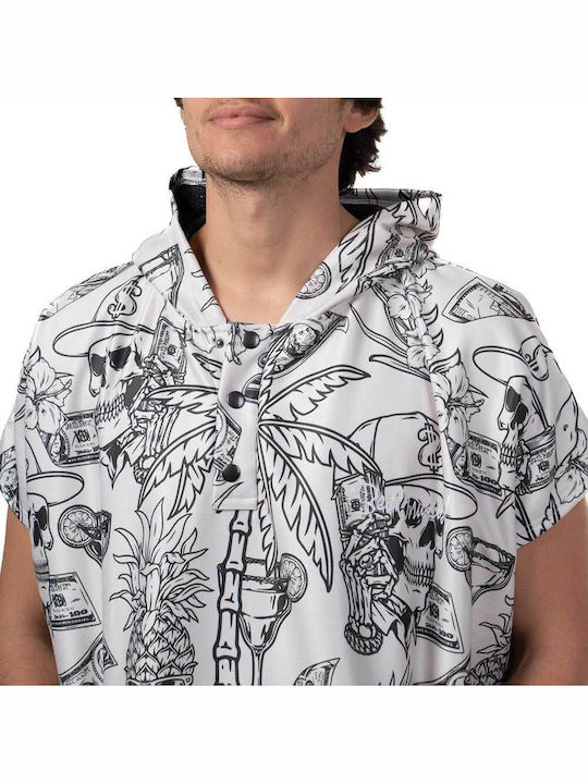 Bee. Unusual. Tequila Sunrise Beach Poncho White