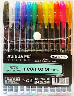 Pen Rollerball 1mm with Multicolour Ink 12pcs