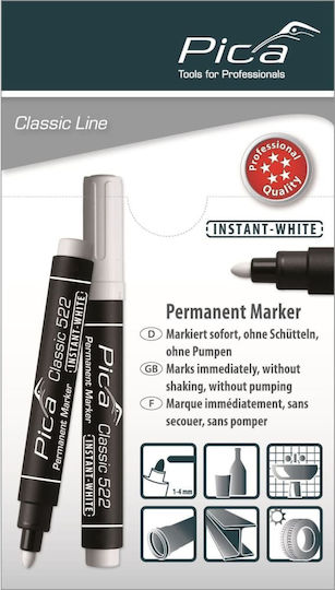 Pica CLASSIC Permanent Marker White