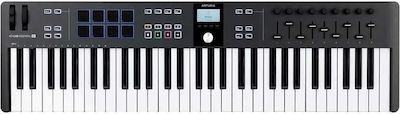 Arturia Midi Keyboard KeyLab Essential MKIII με 61 Πλήκτρα σε Μαύρο Χρώμα