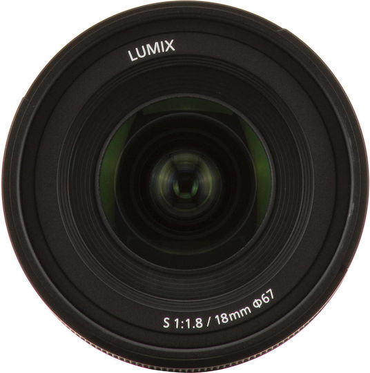 Panasonic Full Frame Camera Lens Lumix S 18mm f/1.8 Wide Angle for Leica L Mount Black