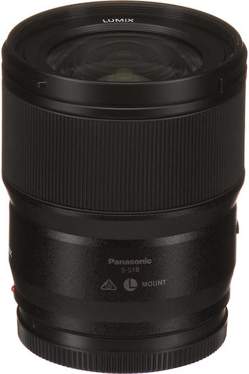 Panasonic Full Frame Camera Lens Lumix S 18mm f/1.8 Wide Angle for Leica L Mount Black