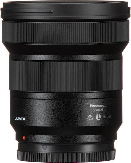 Panasonic Full Frame Φωτογραφικός Φακός Lumix 14-28mm f/4-5.6 Macro / Wide Angle Zoom για Leica L Mount Μαύρος