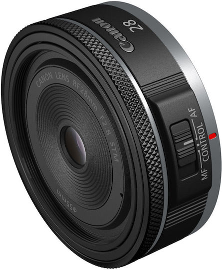 Canon Full Frame Φωτογραφικός Φακός RF 28mm f/2.8 STM Pancake / Wide Angle για Canon RF Mount Μαύρος