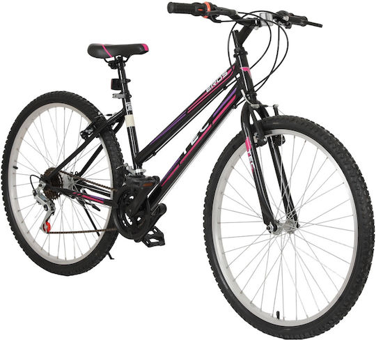TEC Eros 24" Negru Mountain Bike cu 21 Viteze