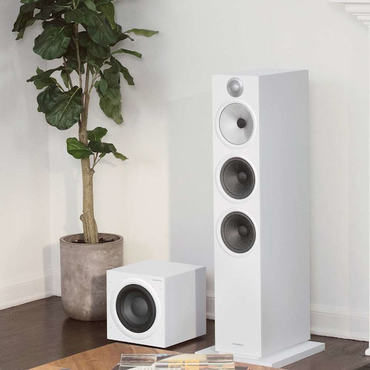 Bowers & Wilkins ASW 610 Αυτοενισχυόμενο Subwoofer με Ηχείο 10" 200W Λευκό