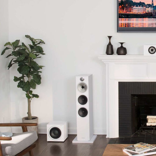 Bowers & Wilkins ASW 610 Αυτοενισχυόμενο Subwoofer με Ηχείο 10" 200W Λευκό