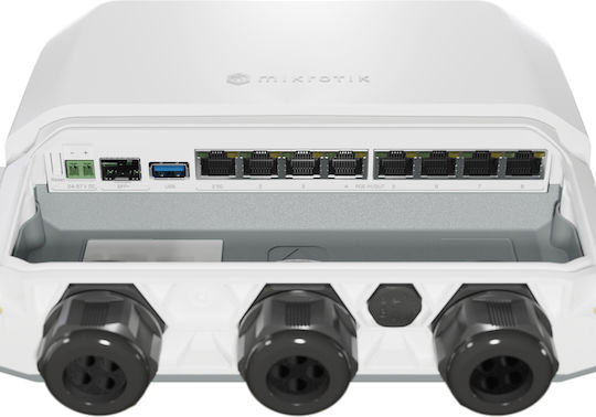 MikroTik RB5009UPR+S+OUT v7 Outdoor Router 7x GbE Ports 1pcs