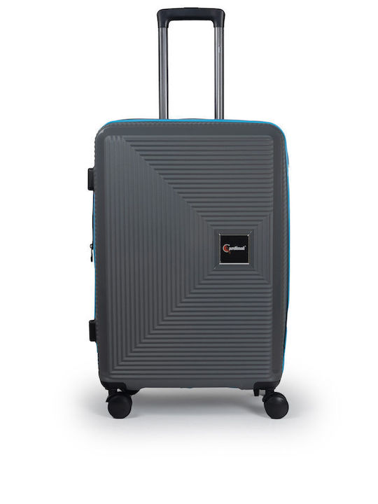 Cardinal Anniversary Cabin Hard Gray Suitcase With 4 Wheels Height 55cm