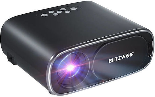 BlitzWolf BW-V4 Projector LCD Full HD LED Lamp with Wi-Fi and Built-in Speakers Black