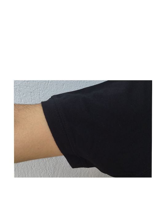 Valento Polo Men's Short Sleeve Work Shirt Black