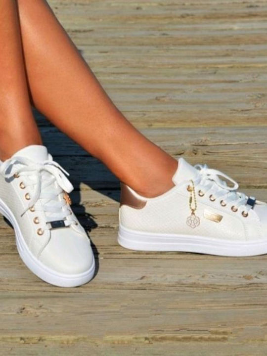 GS06660W Γυναικεία Sneakers Λευκά