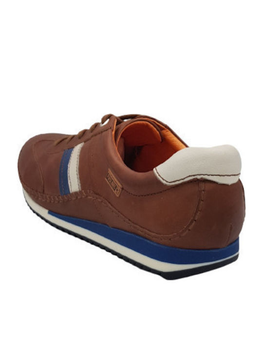 Sneakers Anatomici Pentru Bărbați Tabac Maro Cu Piele