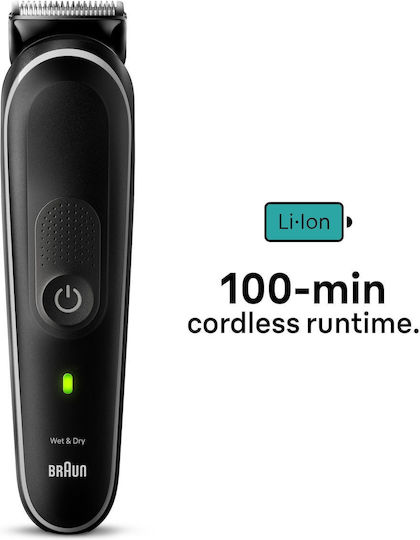 Braun MGK5440 Reîncărcabilă Mașină de Tuns Neagră