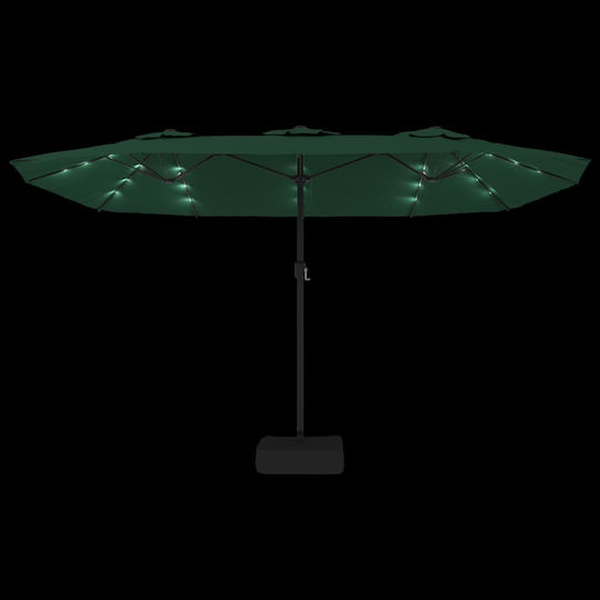Umbrelă Rotundă Metalică Verde Φ4.49xÎ2.45m